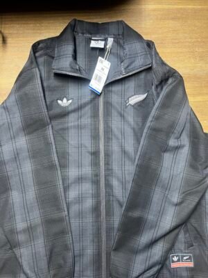 ADIDAS ORIGINALS × ALL BLACKS Plaid Woven Firebird Track Jacket